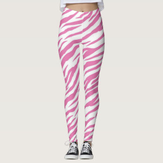 Roze Zebra Print Leggings & Yogabroek