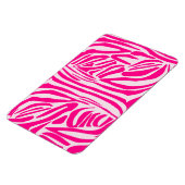 Roze zebra print magneet (Linkerzijde)