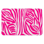 Roze zebra print magneet (Horizontaal)