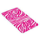Roze zebra print magneet (Rechterzijde)