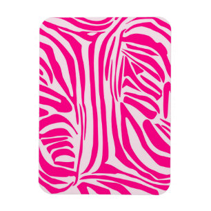 Roze zebra print magneet
