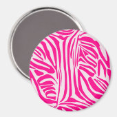 Roze zebra print magneet (Voorkant / Achterkant)