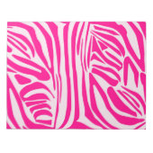Roze zebra print notitieblok (Voorkant)