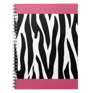 Roze Zebra Print Notitieboek