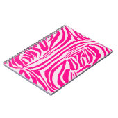 Roze zebra print notitieboek (Linkerzijde)