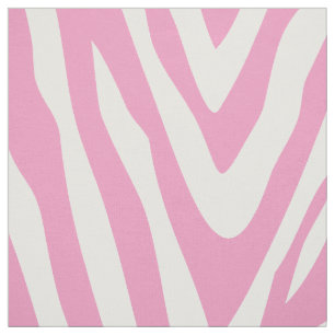 Roze zebra print op grote schaal stof