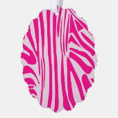 Roze zebra print ornament kaart (Links)
