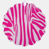 Roze zebra print ornament kaart (Achterkant)