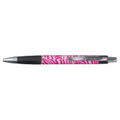 Roze zebra print pen (Achterkant)