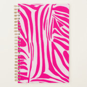 Roze zebra print planner (Voorkant)