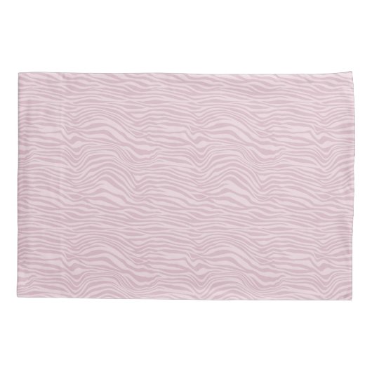 Roze Zebra Print & Polka Dots monogramed Kussensloop (Achterkant)