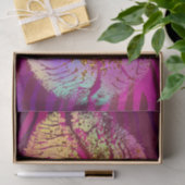 Roze zebra print regenbooggouden litter lips tissuepapier (Geschenk)