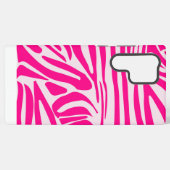 Roze zebra print samsung galaxy hoesje (Achterkant horizontaal)