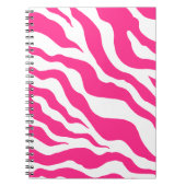 Roze Zebra Print School Notitieboek Gift (Voorkant)