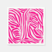 Roze zebra print servet (Voorkant)