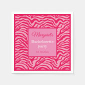 Roze Zebra print Servet (Voorkant)