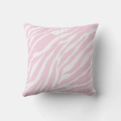 Roze Zebra Print Sierkussen (Achterkant)