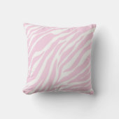 Roze Zebra Print Sierkussen (Voorkant)