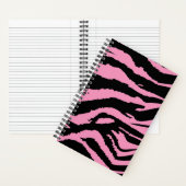 Roze Zebra Print Spiraal Notitieboek (Binnen)