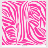 Roze zebra print sticker (Vel)