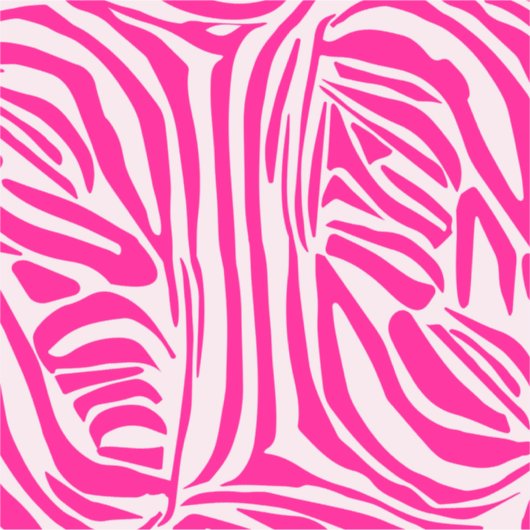 Roze zebra print sticker (Voorkant)