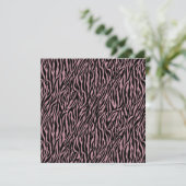 Roze Zebra Print Sweet Sixteen Kaart (Staand voorkant)