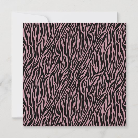 Roze Zebra Print Sweet Sixteen Kaart (Voorkant)