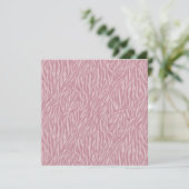 Roze Zebra Print Sweet Sixteen Kaart (Staand voorkant)