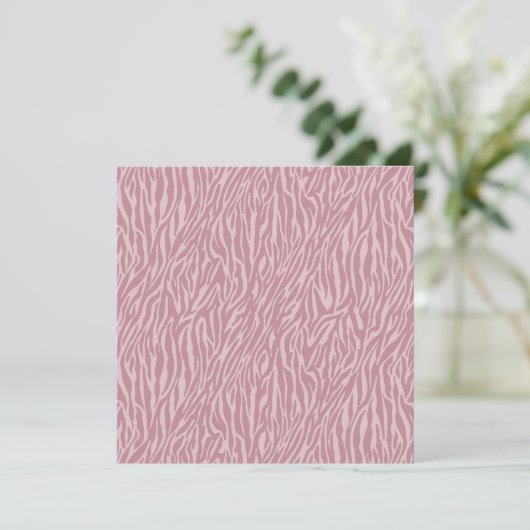 Roze Zebra Print Sweet Sixteen Kaart (Staand voorkant)