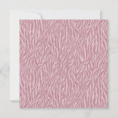 Roze Zebra Print Sweet Sixteen Kaart (Voorkant)