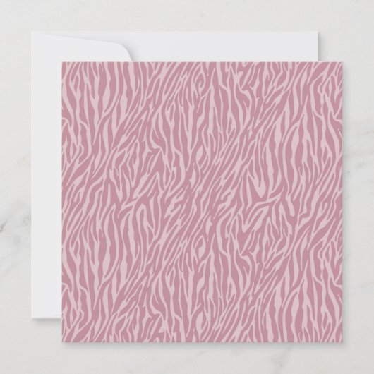 Roze Zebra Print Sweet Sixteen Kaart (Voorkant)