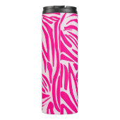 Roze zebra print thermosbeker (Achterkant)