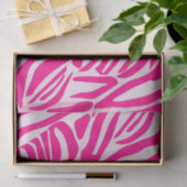 Roze zebra print tissuepapier (Geschenk)