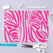 Roze zebra print tissuepapier (Craft)