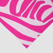 Roze zebra print tissuepapier (Detail)