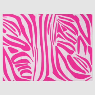 Roze zebra print tissuepapier