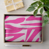 Roze zebra print tissuepapier (Geschenk)
