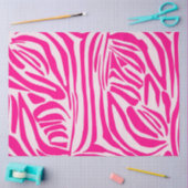 Roze zebra print tissuepapier (Craft)