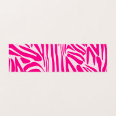 Roze zebra print visitekaartje (Buitenkant ongevouwen)