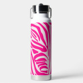 Roze zebra print waterfles (Voorkant)