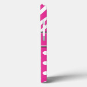 Roze Zebra Stippen op maat Case-Mate iPhone Case (Achterkant / Links)