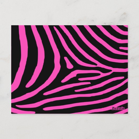 Roze Zebra Strepen Tafelnummer (Achterkant)