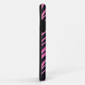 Roze Zebra Stripe achtergrond Case-Mate iPhone Case (Achterkant/rechts)
