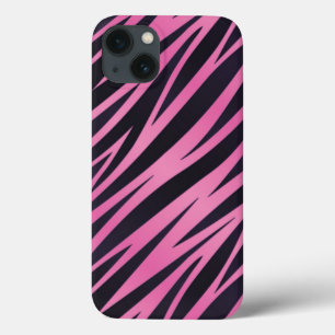 Roze Zebra Stripe Achtergrond Case-Mate iPhone Case