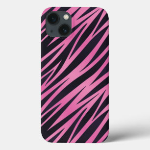 Roze Zebra Stripe achtergrond Case-Mate iPhone Case