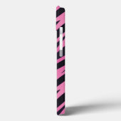 Roze Zebra Stripe achtergrond Case-Mate iPhone Case (Achterkant / Links)