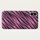 Roze Zebra Stripe achtergrond Case-Mate iPhone Case (Achterkant (horizontaal))