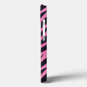 Roze Zebra Stripe achtergrond Case-Mate iPhone Case (Achterkant / Links)