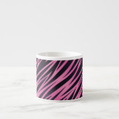 Roze Zebra Stripe achtergrond Espresso Kop (Voorkant)
