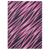 Roze Zebra Stripe achtergrond Klembord (Achterkant)
